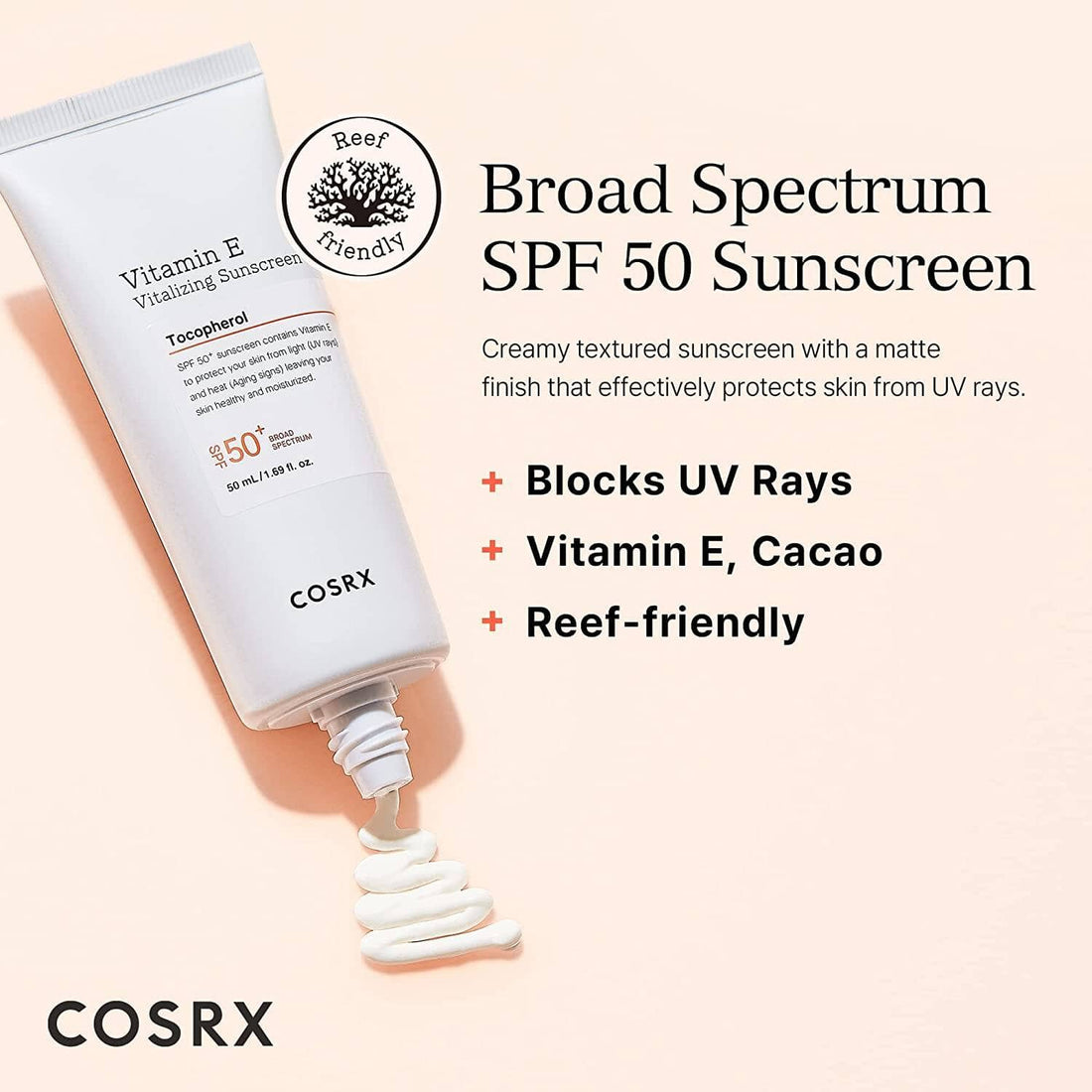COSRX Vitamin E Vitalizing Sunscreen 50ml Skin Care COSRX ORION XO Sri Lanka