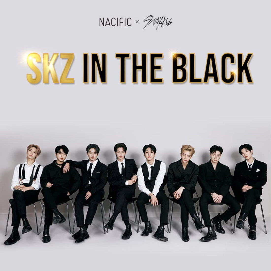 Exclusive SKZ IN THE BLACK double-sided photocards (full set!) - ORION XO Exclusive