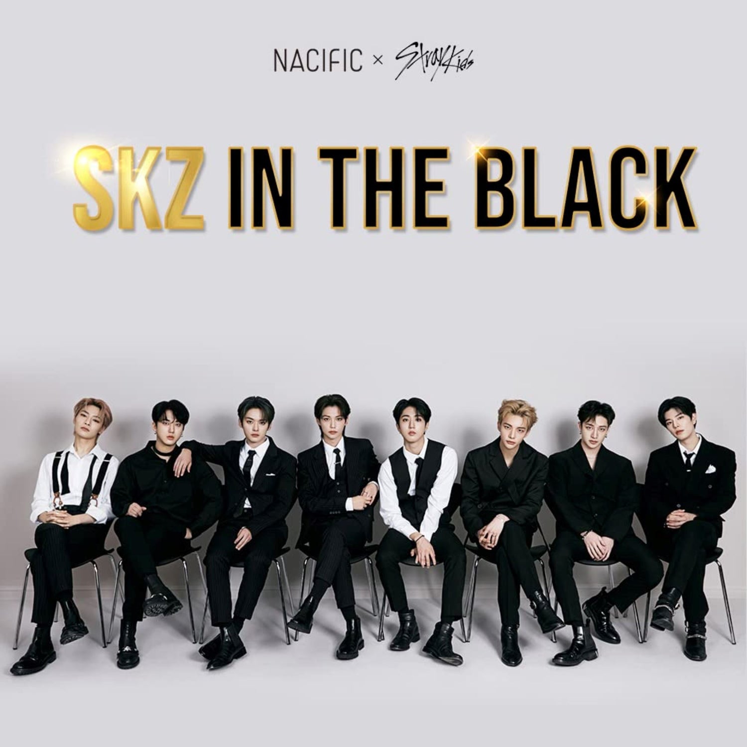 Exclusive SKZ IN THE BLACK double-sided photocards (full set!) - ORION XO Exclusive