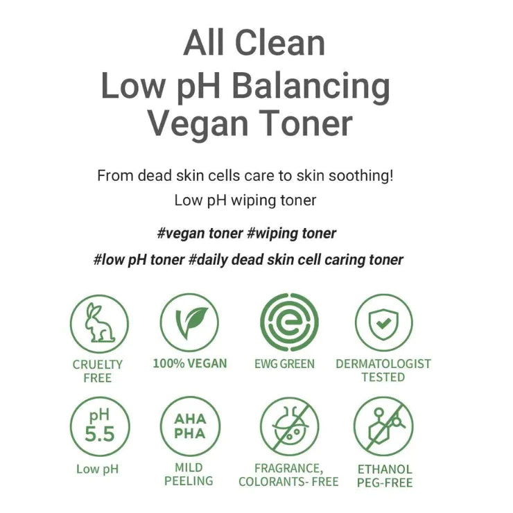 Heimish All Clean Low pH Balancing Vegan Toner 150ml Skin Care Heimish ORION XO Sri Lanka