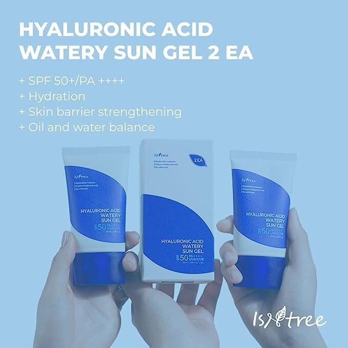 Isntree Hyaluronic Acid Watery Sun Gel SPF 50+ PA++++ 50ml Set of 2 pieces Skin Care ISNTREE ORION XO Sri Lanka
