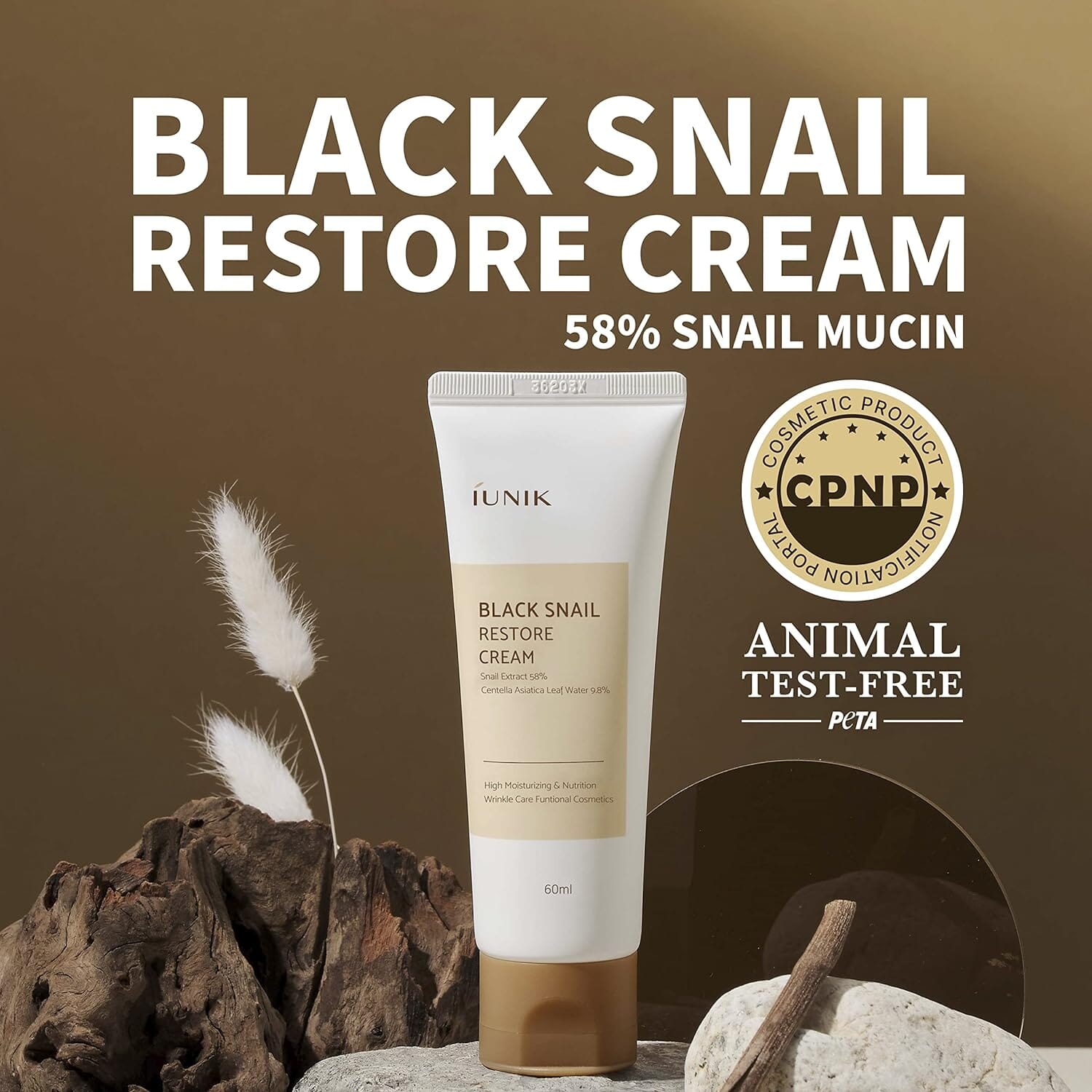 iUNIK Black Snail Restore Cream 60ml Skin Care iUNIK ORION XO Sri Lanka