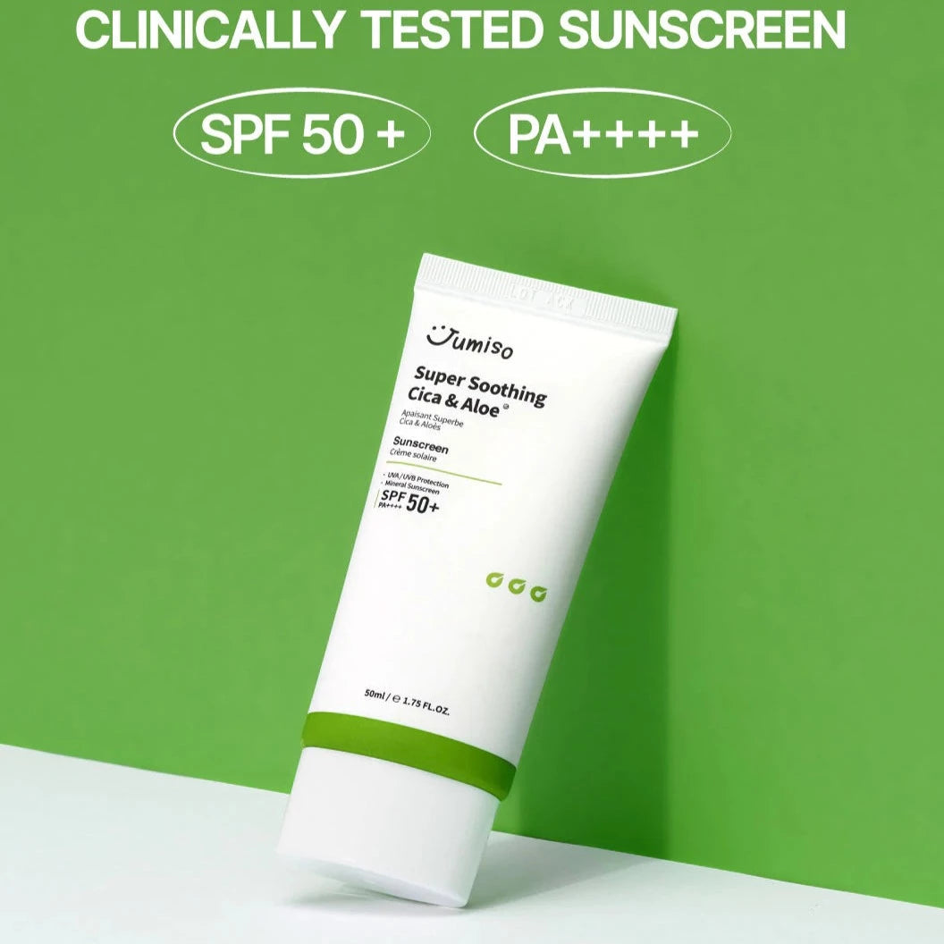 JUMISO Super Soothing Cica &amp; Aloe Sunscreen SPF50+ PA++++ 50ml Skin Care JUMISO ORION XO Sri Lanka