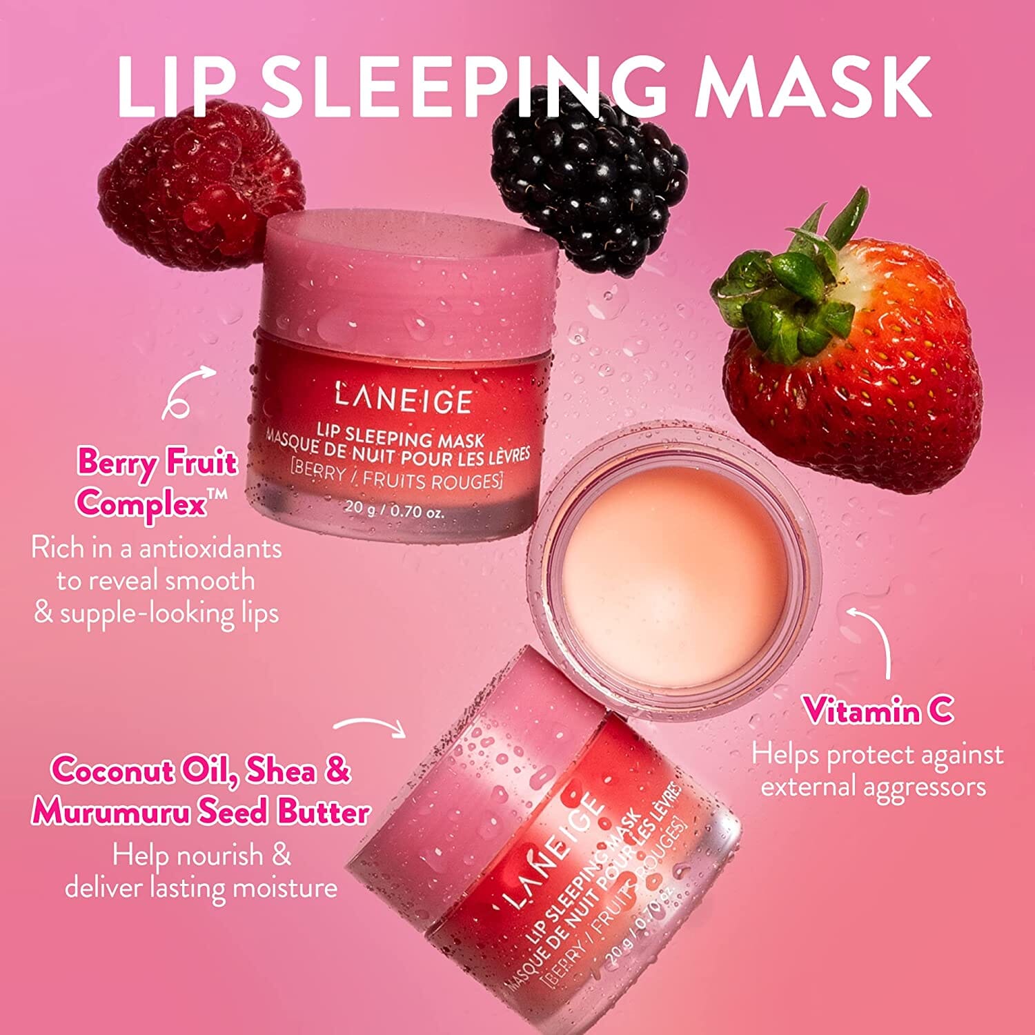 LANEIGE Lip Sleeping Mask EX Berry 20g Skin Care LANEIGE ORION XO Sri Lanka