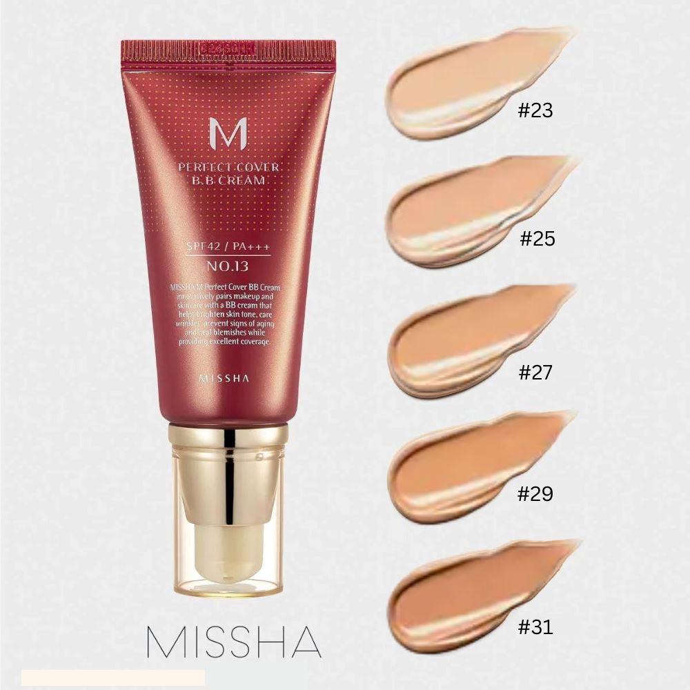 M Perfect Cover BB Cream No.31 Golden Beige SPF 42 PA+++ Makeup Missha ORION XO Sri Lanka