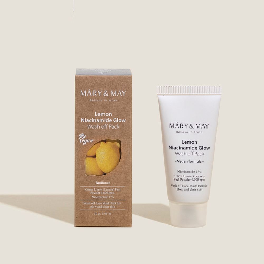 Mary&amp;May Lemon Niacinamide Glow Wash off Pack 30g Skin Care Mary&amp;May ORION XO Sri Lanka