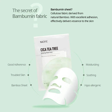 NACIFIC Cica Tea Tree Relaxing Mask (1ea) Nacific Skin Care