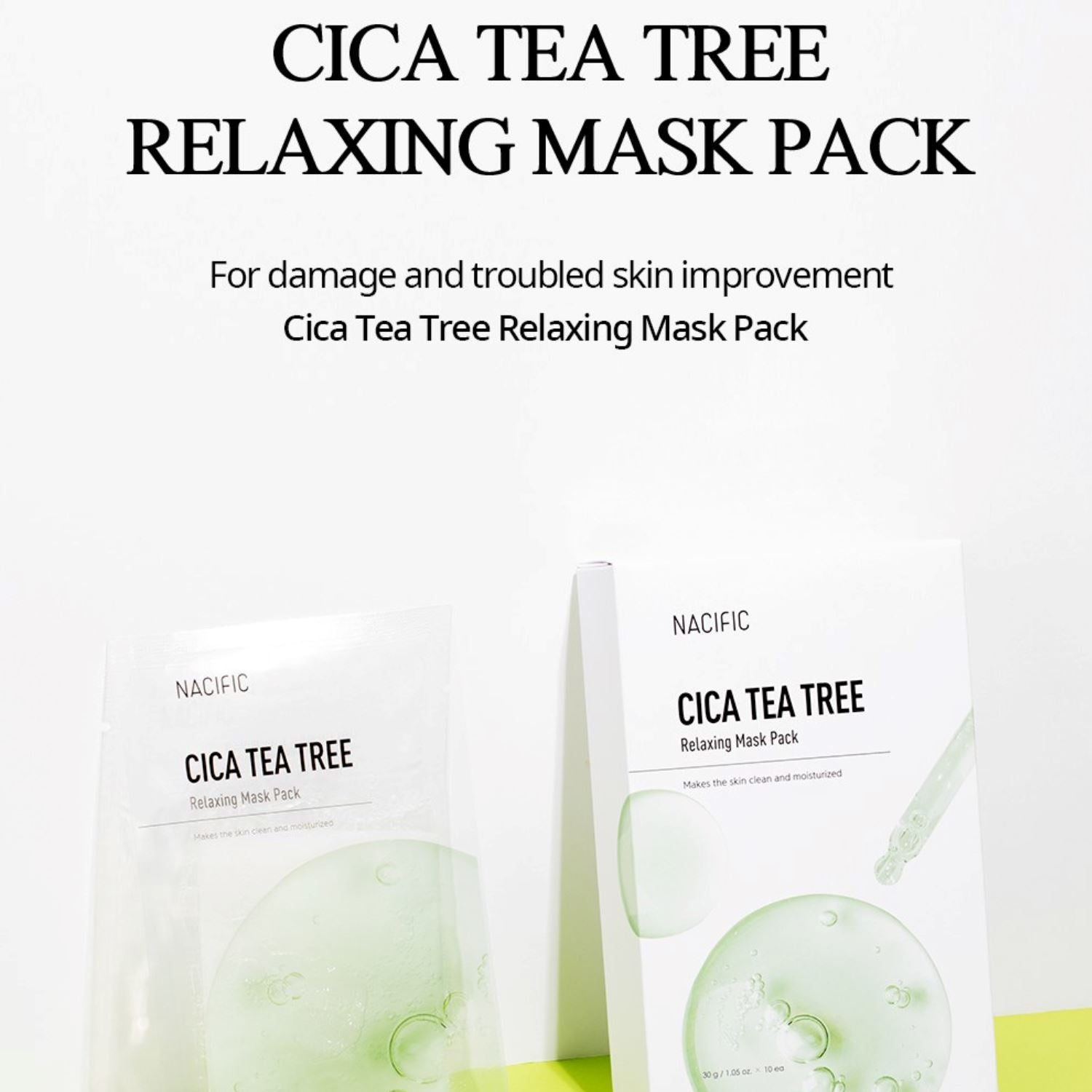Nacific Cica Tea Tree Relaxing Mask 30g Skin Care Nacific ORION XO Sri Lanka