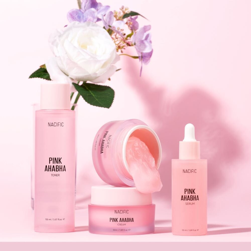 Nacific Pink AHA BHA Line Toner150ml + Cream50ml Skin Care Nacific ORION XO Sri Lanka