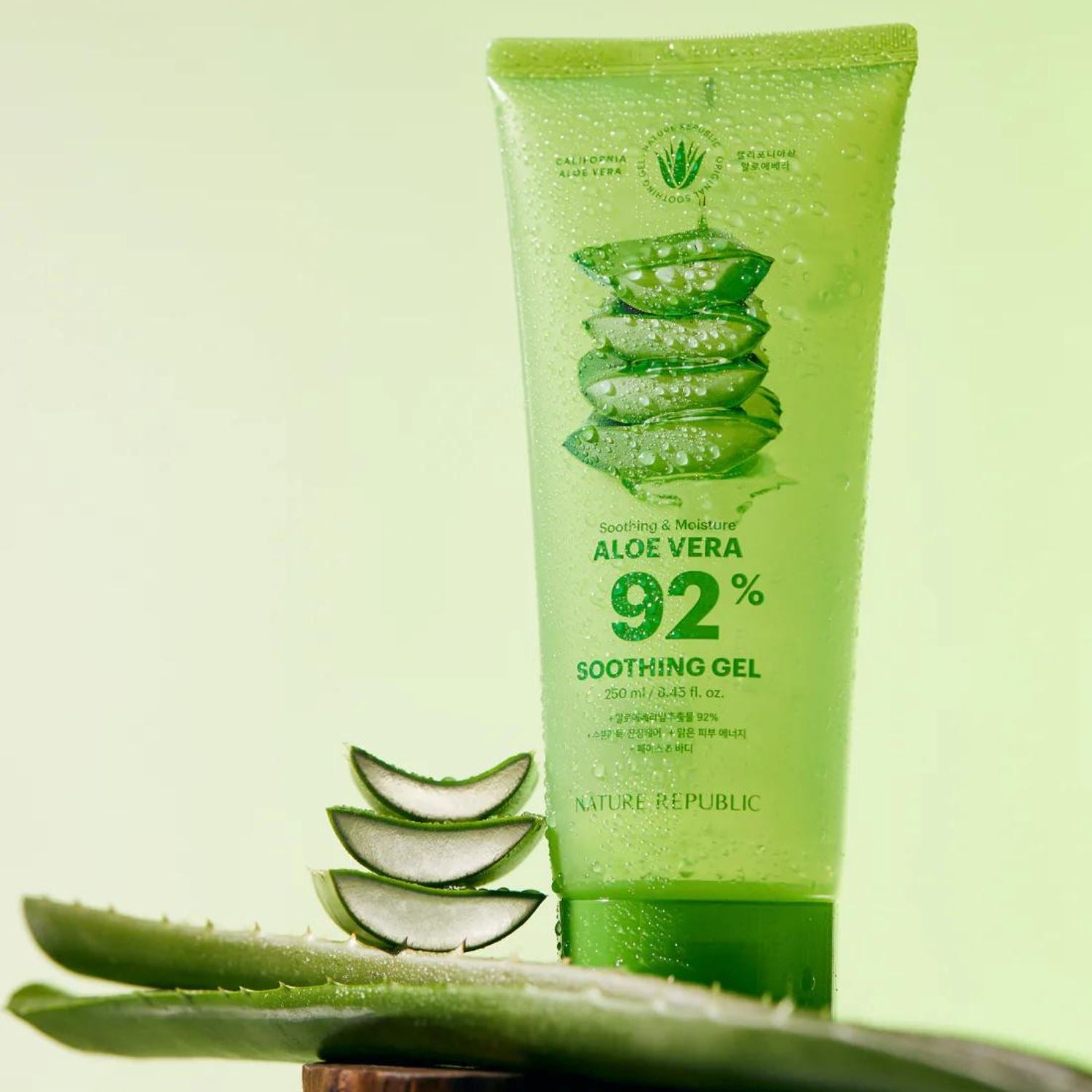 NATURE REPUBLIC Soothing &amp; Moisture Aloe Vera 92% Soothing Gel (Tube) 250ml Skin Care NATURE REPUBLIC ORION XO Sri Lanka