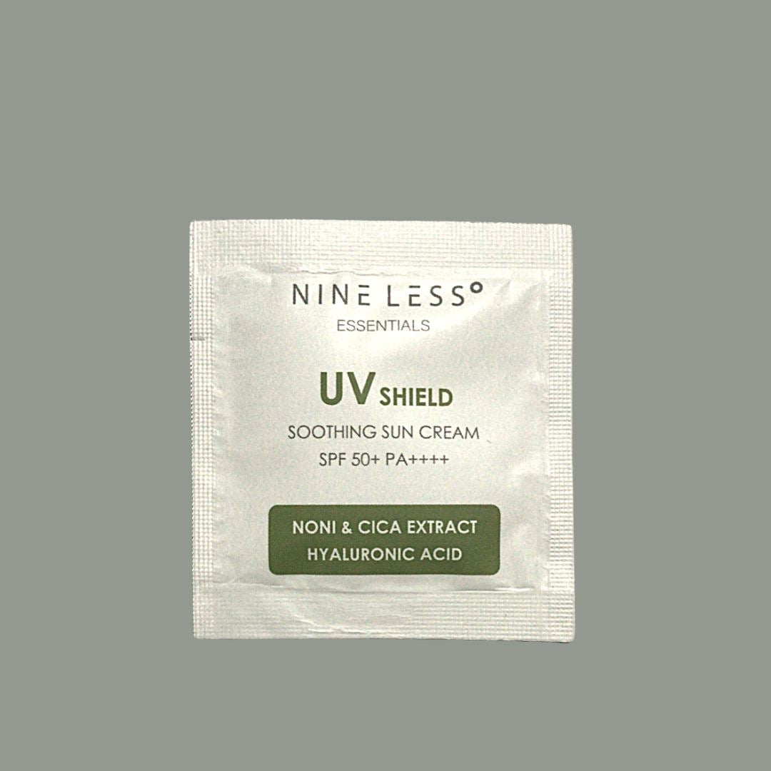 NINELESS Essentials UV Shield Soothing Sun Cream SPF 50+ PA++++ (Pouch Sample) Skin Care NINELESS ORION XO Sri Lanka