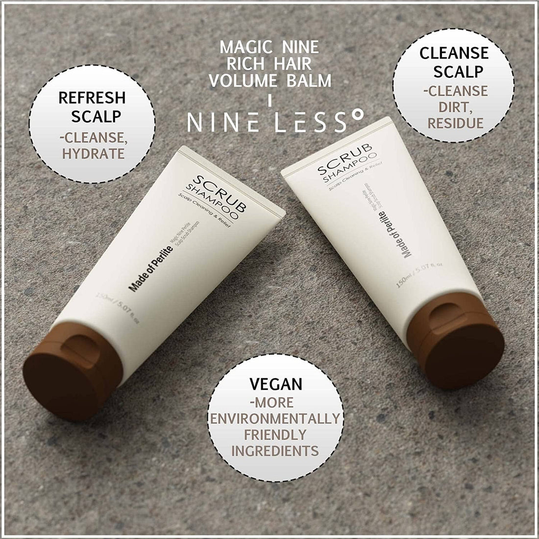 NINELESS Magic Nine Perlite Scalp Scrub Shampoo 150ml Hair Care NINELESS ORION XO Sri Lanka