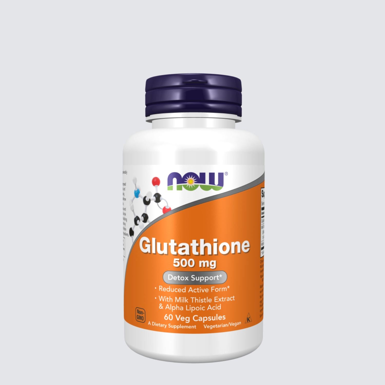 NOW Supplements Glutathione 500 mg 30 Veg Capsules ORION XO