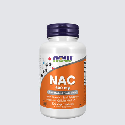 NOW Supplements, NAC (N-Acetyl Cysteine) 600 mg with Selenium &amp; Molybdenum, 100 Veg Capsules Vitamins &amp; Supplements NOW ORION XO Sri Lanka