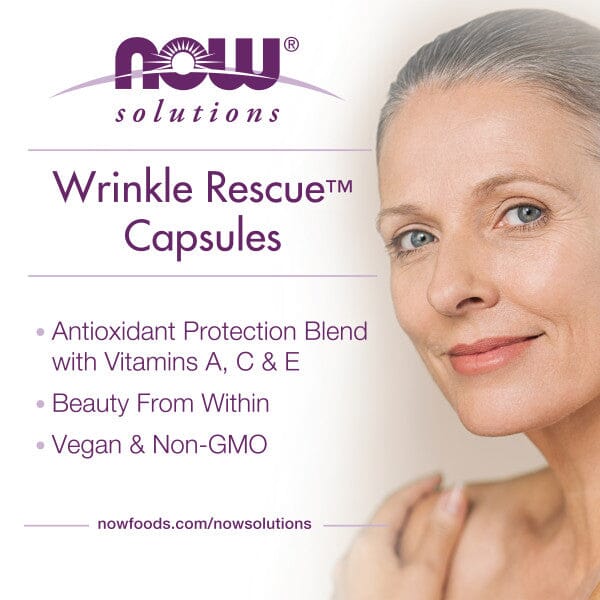 NOW Supplements, Wrinkle Rescue™ Capsules, Targeted Blend with Vitamins A, C and E, 60 Capsules Vitamins &amp; Supplements NOW ORION XO Sri Lanka