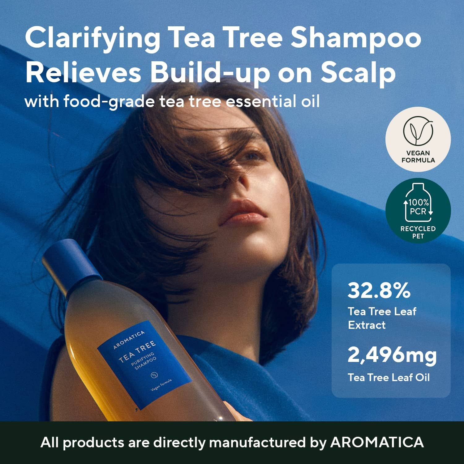 [Pre-Order Only] 🌈 AROMATICA Tea tree Purifying Shampoo 180ml Skin Care AROMATICA ORION XO Sri Lanka