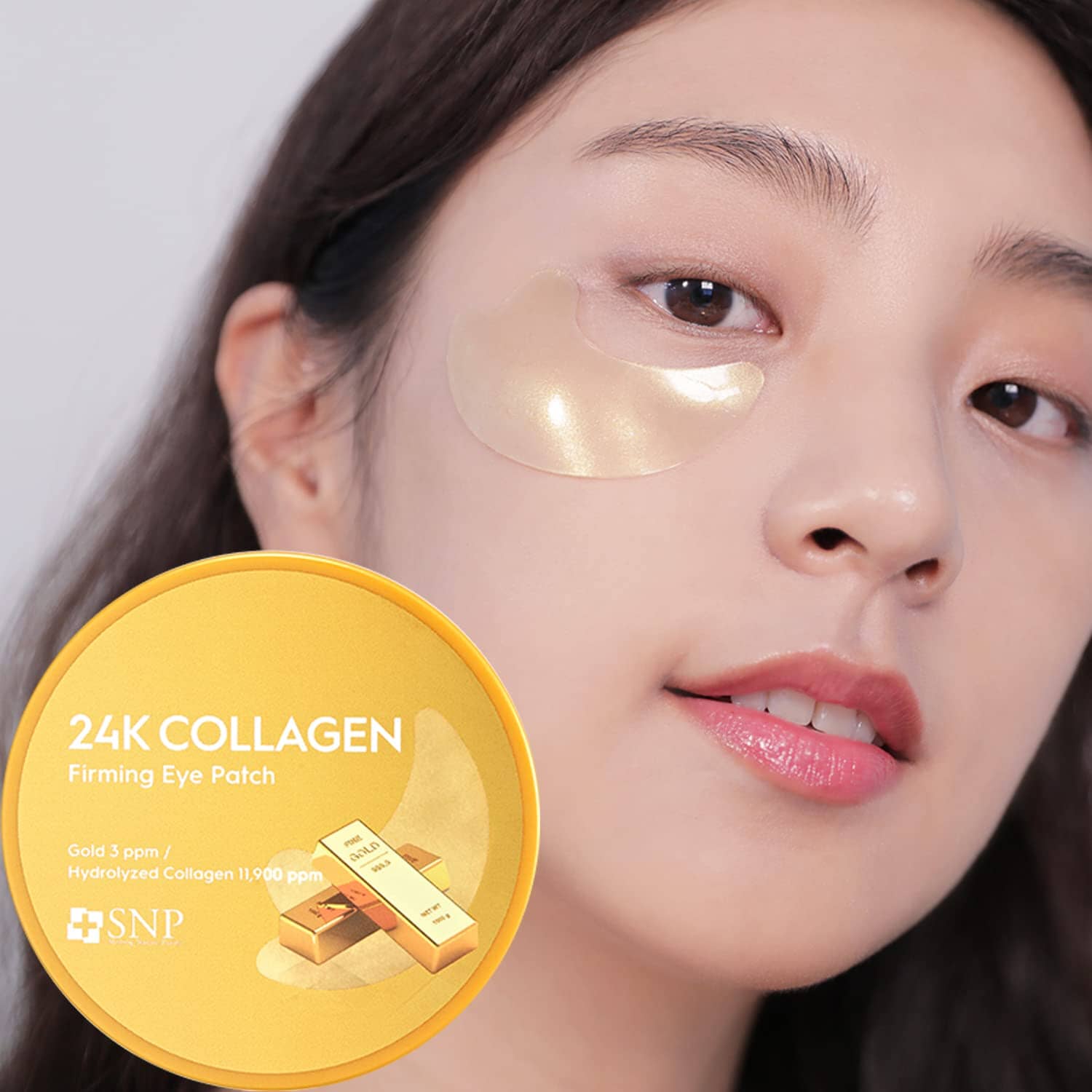 SNP 24K Collagen Firming Eye Patch (Gold 3 ppm, Hydrolyzed Collagen 11,900 ppm) 60pcs Skin Care SNP ORION XO Sri Lanka