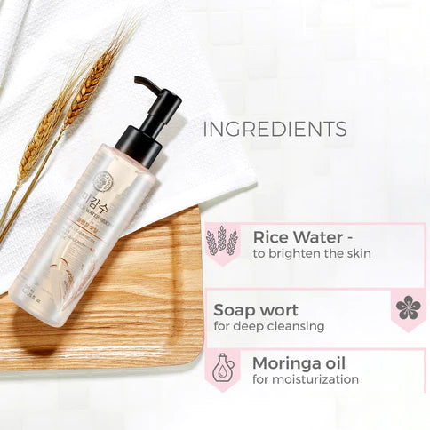 The Face Shop Rice Water Bright Rich Facial Cleansing Oil 150ml Skin Care The Face Shop ORION XO Sri Lanka
