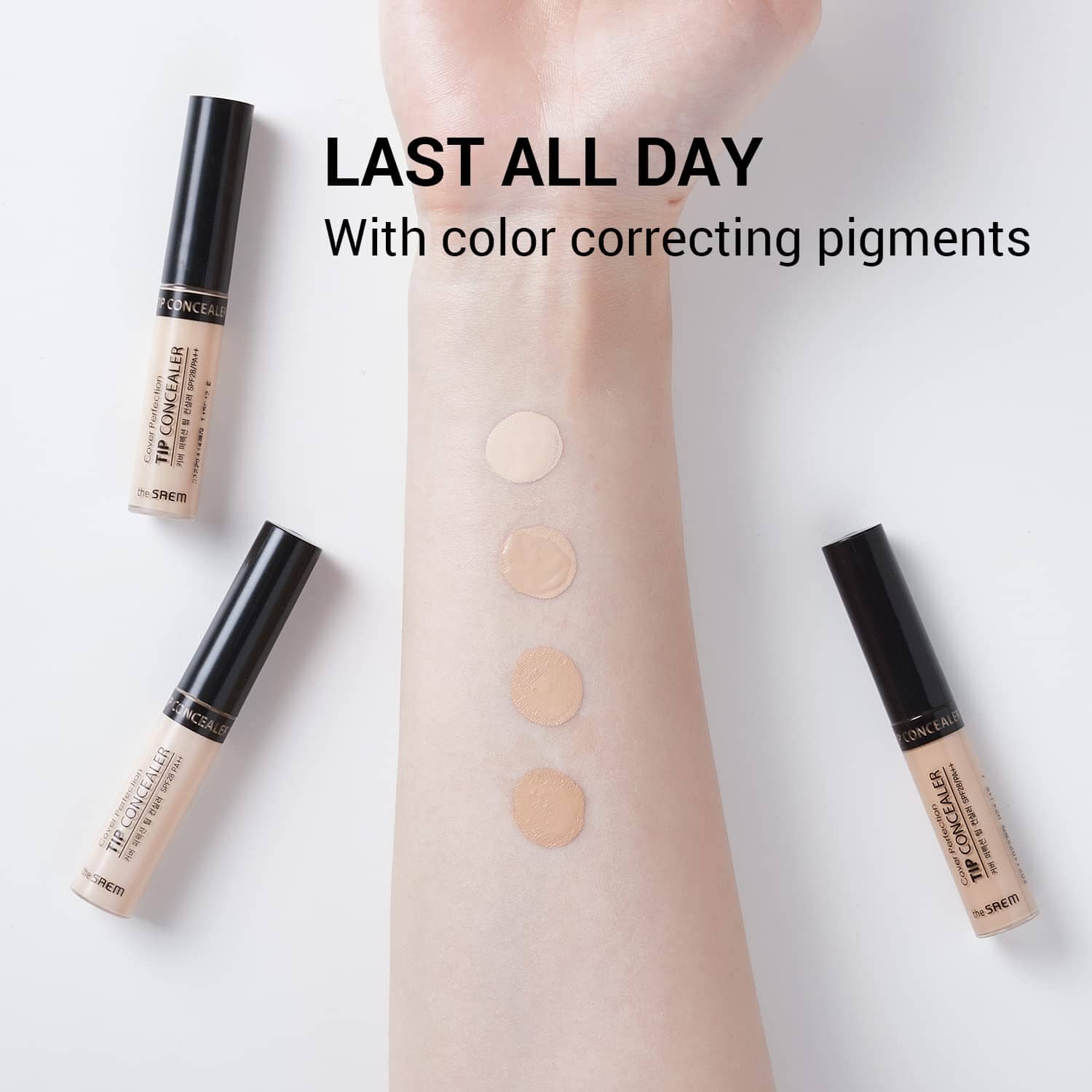 THE SAEM Cover Perfection Tip Concealer SPF28 PA+++ 